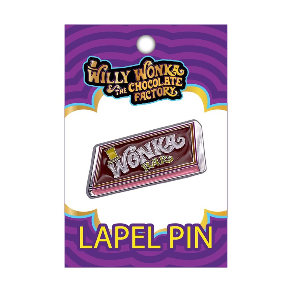 Willy Wonka Enamel Pin - Chocolate Bar Funny Comedy Movie Book Apparel Gift NWT